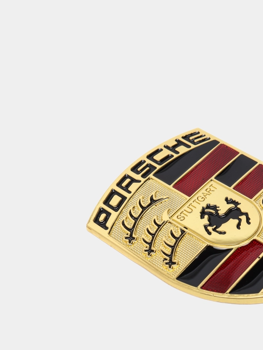 Avtomobil uchun metall logotiplar  Ferrari, Porsche, Lamborghini, universal bezak (1 dona)