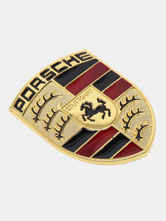Avtomobil uchun metall logotiplar  Ferrari, Porsche, Lamborghini, universal bezak (1 dona)