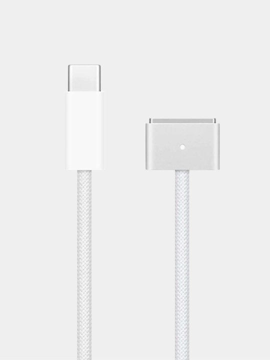 Кабель USB-C to MagSafe 3 (2 м) для MacBook Air и Pro плетёный, быстрая зарядка - 