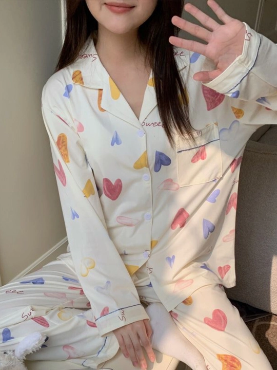 Ayollar va qizlar uchun pijama, uy uchun,ikki qismli, kofta va shim, 2 tasi 1 da malomerka