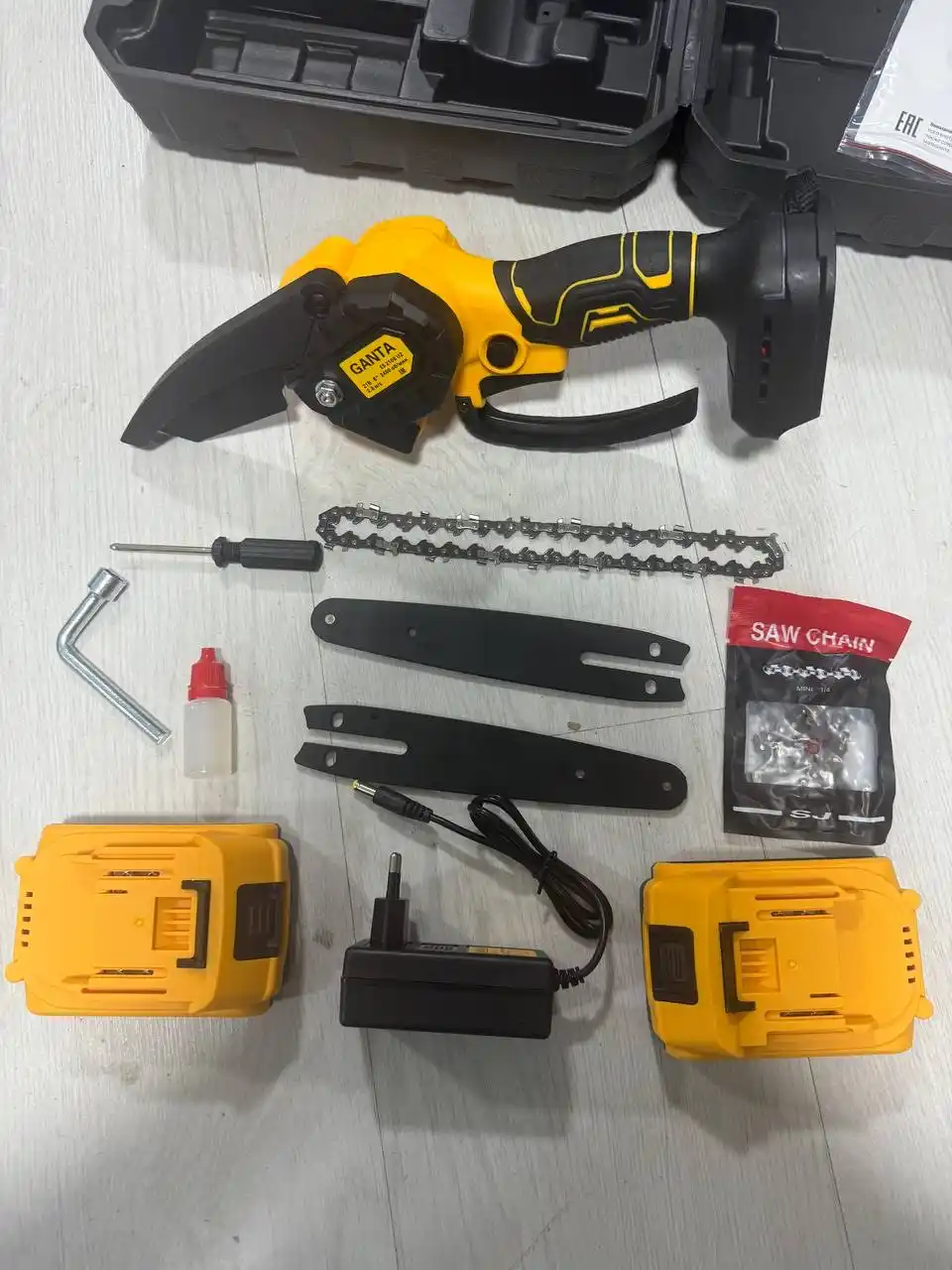 Akkumulyatorli zanjirli arra GANTA 21V / 140 mm
