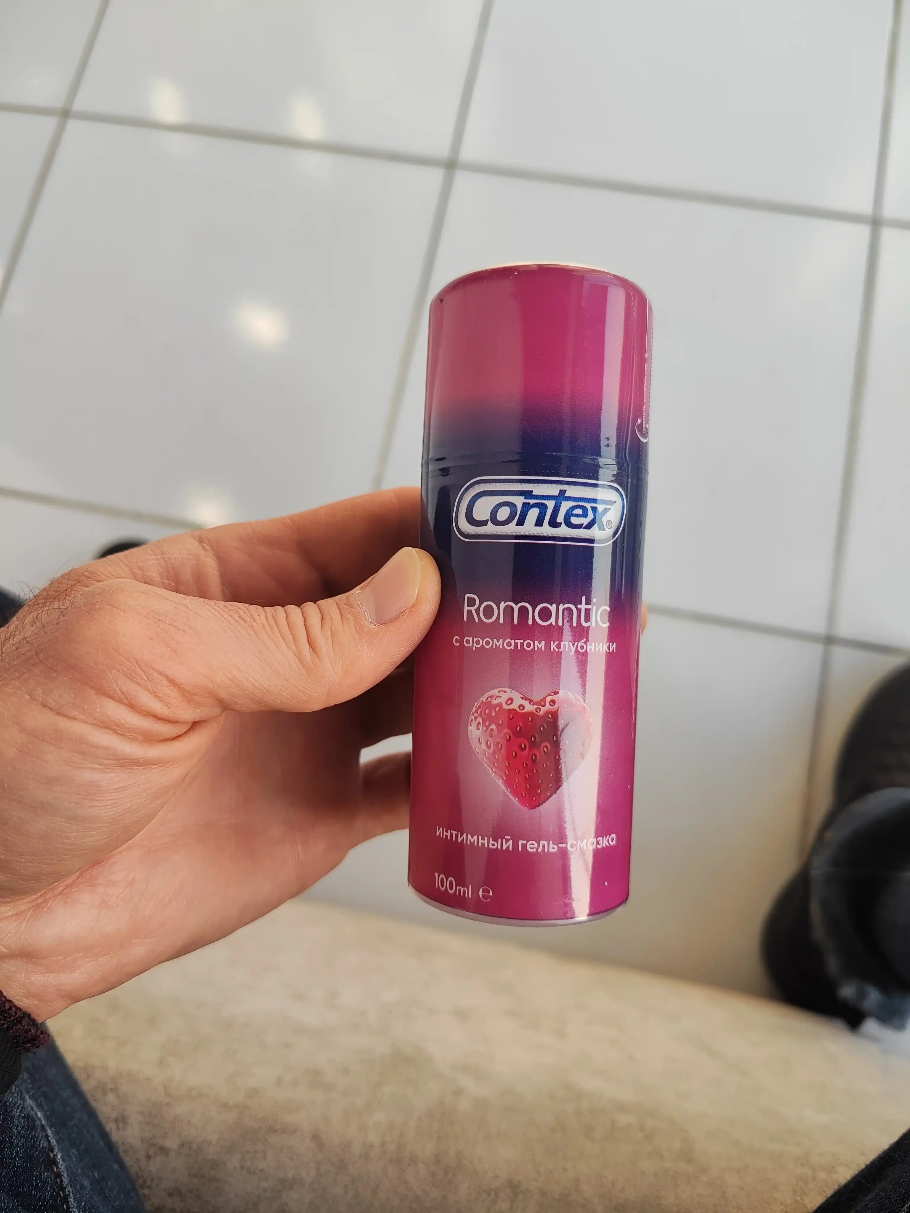 Гель-смазка Contex Romantic, с ароматом клубники, 100 мл