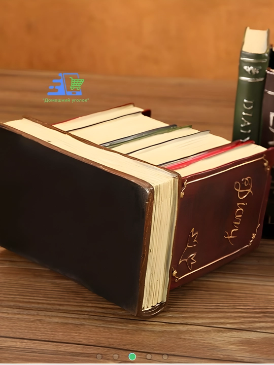 Настольная подставка для ручек в виде старинных книг
