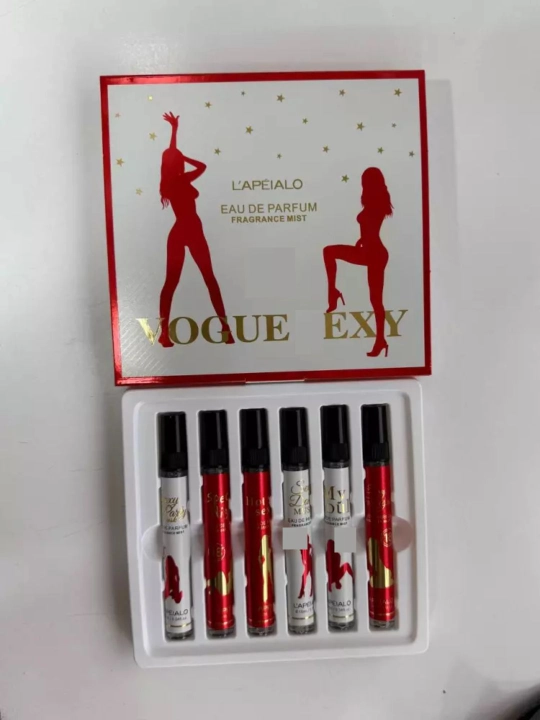 L’APEIALO VOGUE feromonli parfyum / mist ayollar xushbo'y atir, 10 ml , to'plamda 6 ta - 
