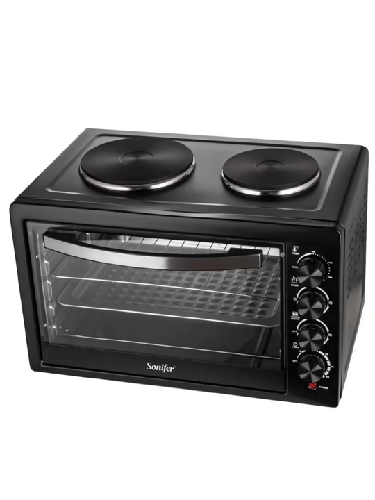 Elektr stol usti duxovkasi Sonifer 1700W, tez pishiradi, uy uchun