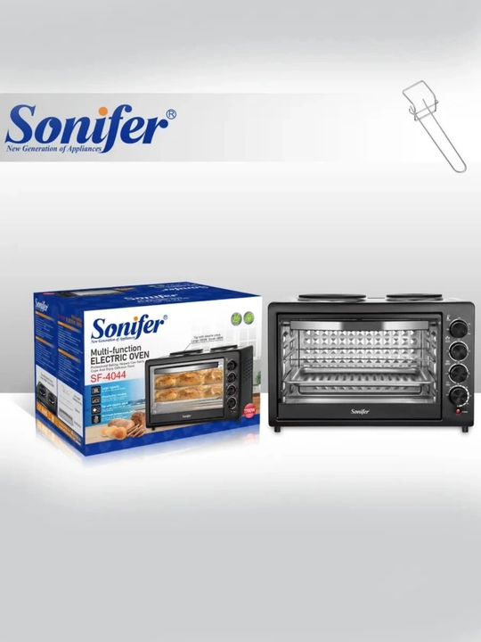 Электрическая настольная духовка Sonifer 1700W, быстрое приготовление - 