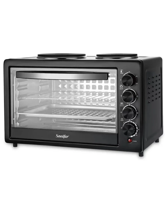 Электрическая настольная духовка Sonifer 1700W, быстрое приготовление
