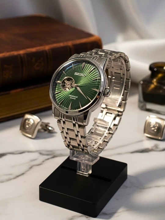 Seiko Tristar klassik soat, mexanik avtomatik zavod, eko-charm remeshok, kalendar