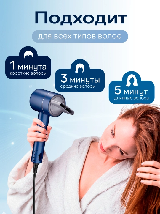 Фен для волос Uakeen 2800 Вт, профессиональный, мощный для укладки