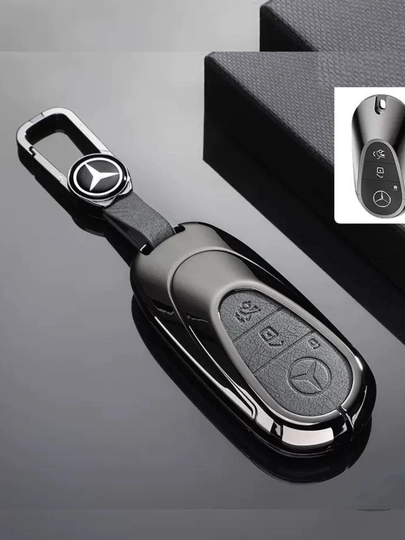 Металлический чехол для ключа Mercedes-Benz — 77CASES-MRCPMC2-ТЕМНСЕР