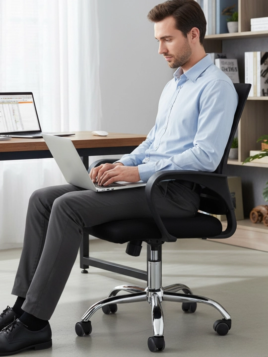 Ofis va kompyuter kreslosi TASK, setka, tebranadigan kreslo, kreslolar, ergonomik kreslo