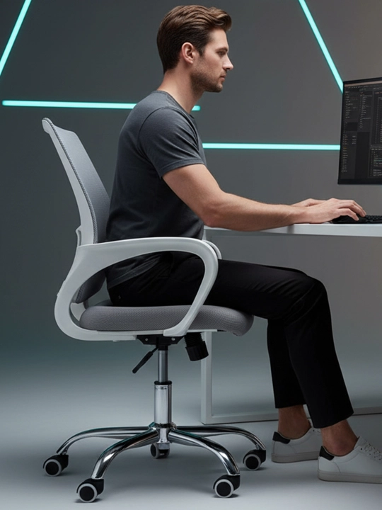 Ofis va kompyuter kreslosi TASK, setka, tebranadigan kreslo, kreslolar, ergonomik kreslo