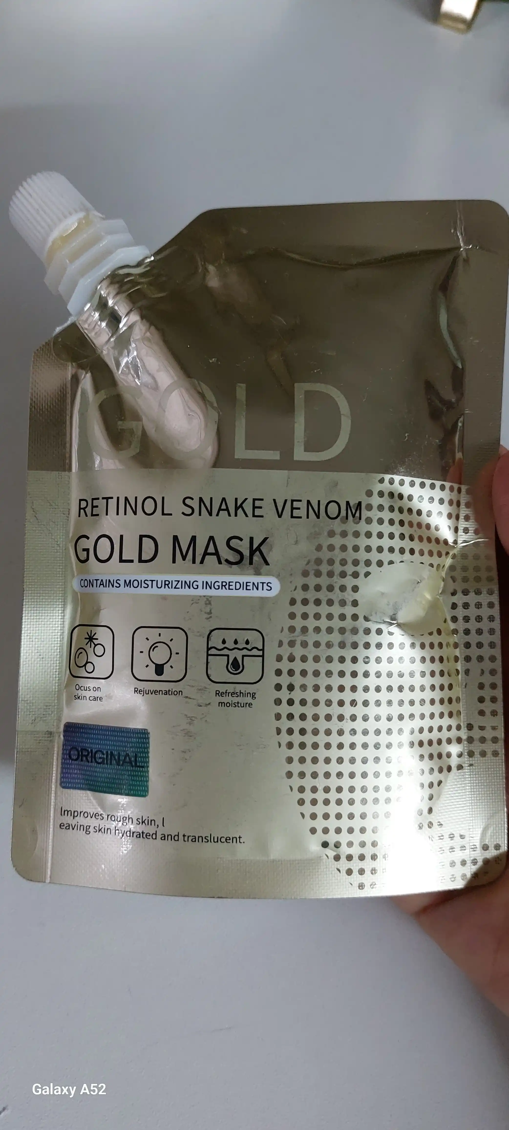 Retinolli oltin yoshartiruvchi niqob, koreys plyonkali niqob, Huasurv Gold