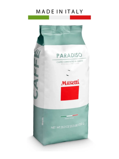 Кофе в зернах Musetti Paradiso, 85% арабика - 15% робуста, 1 кг — MUSETTI-8
