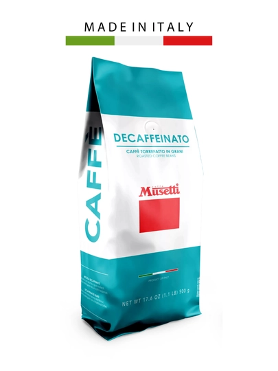Кофе в зернах Musetti Decaffeinato, 55% арабика - 45% робуста, 1 кг — MUSETTI-6