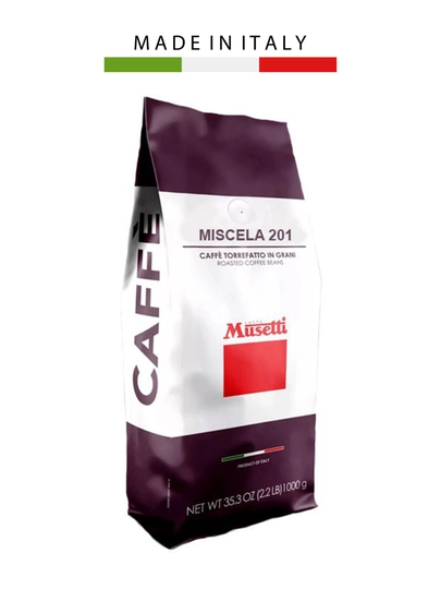 Кофе в зернах Musetti Miscela 201, 60% арабика - 40% робуста, 1 кг — MUSETTI-4