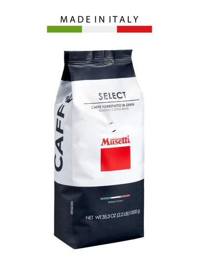 Кофе в зернах Musetti Select, 60% арабика - 40% робуста, 1 кг — MUSETTI-2