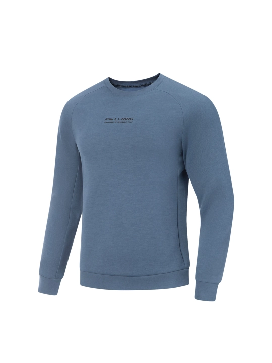 Li-Ning AWDV497 erkaklar uchun sport svitshoti, dumaloq yoqali, Fitness Series, trikotaj - 