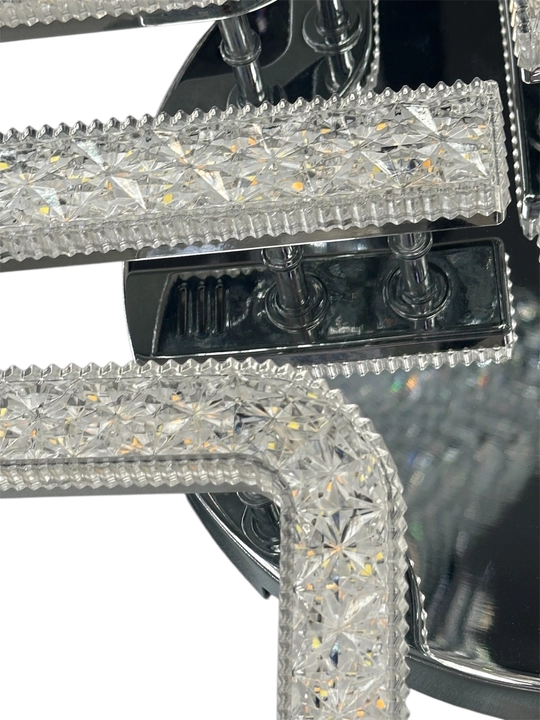 Современная LED-люстра(60x60 см)  с пультом управления, 3 режима света, до 30 м²