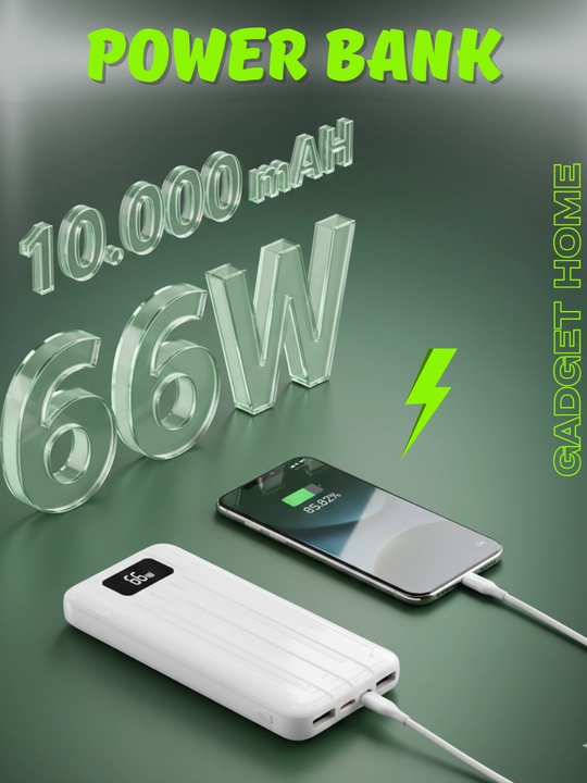 Power bank Внешний аккумулятор 66W, 10000mA и 20000mA, с быстрой зарядкой, 22.5w, 2 цвета - 