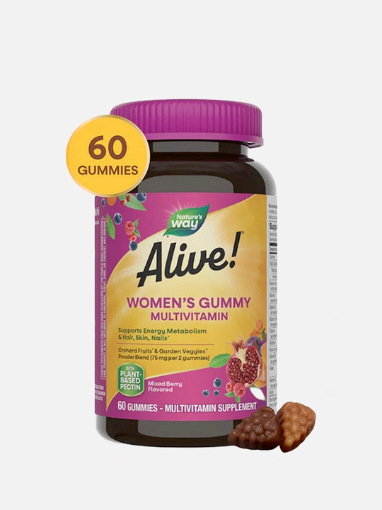 Alive! Ayollar Multi Gummy - ayollar multivitaminli chaynash pastillari, 30 ta porsiya - 