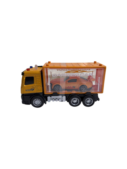 Baole Star Toys Alloy Version konteynerli o‘yinchoq yuk mashinasi-transporter - 