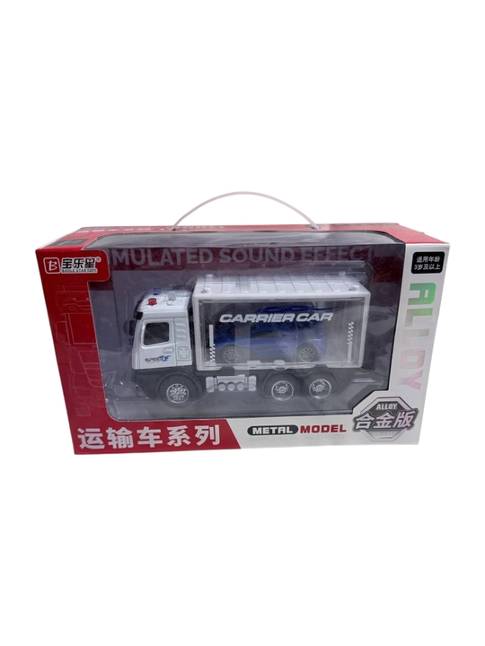 Baole Star Toys Alloy Version konteynerli o‘yinchoq yuk mashinasi-transporter
