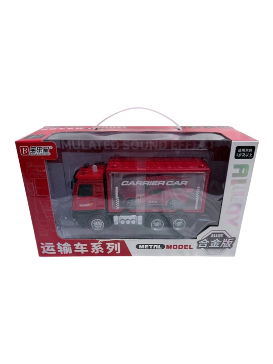 Baole Star Toys Alloy Version konteynerli o‘yinchoq yuk mashinasi-transporter