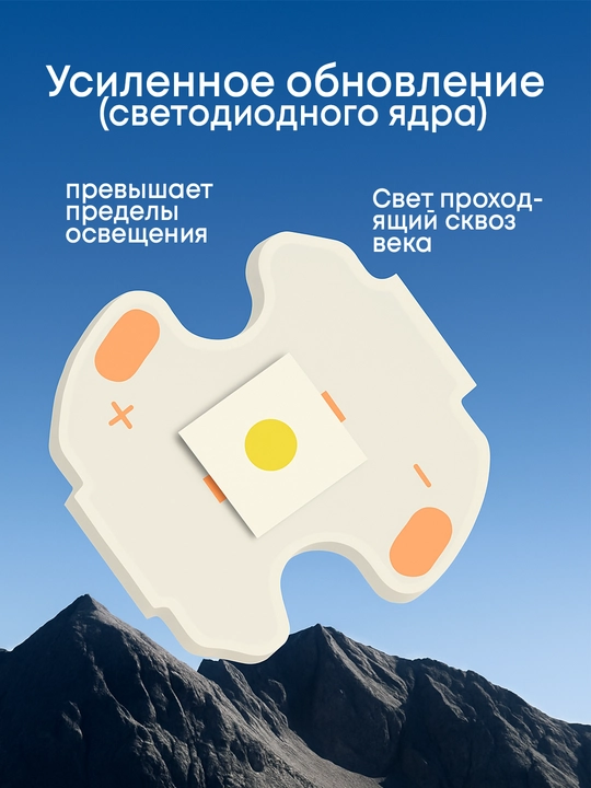 Компактный LED-фонарь — для повседневного использования и путешествий.