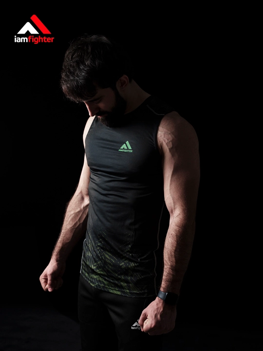 Майка мужская iamfighter, спортивная, ММА, без рукавов