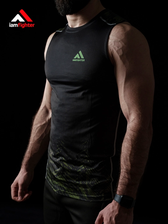 Майка мужская iamfighter, спортивная, ММА, без рукавов