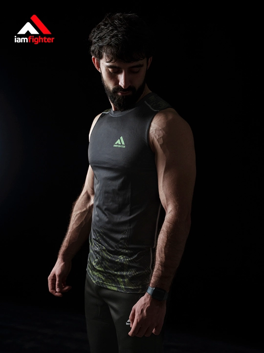 Майка мужская iamfighter, спортивная, ММА, без рукавов