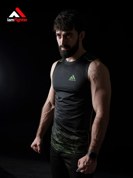 Майка мужская iamfighter, спортивная, ММА, без рукавов