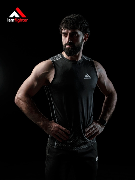 Майка мужская iamfighter, спортивная, ММА, без рукавов
