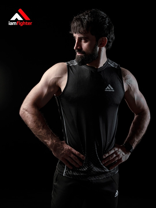 Майка мужская iamfighter, спортивная, ММА, без рукавов