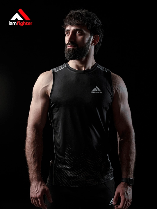 Майка мужская iamfighter, спортивная, ММА, без рукавов