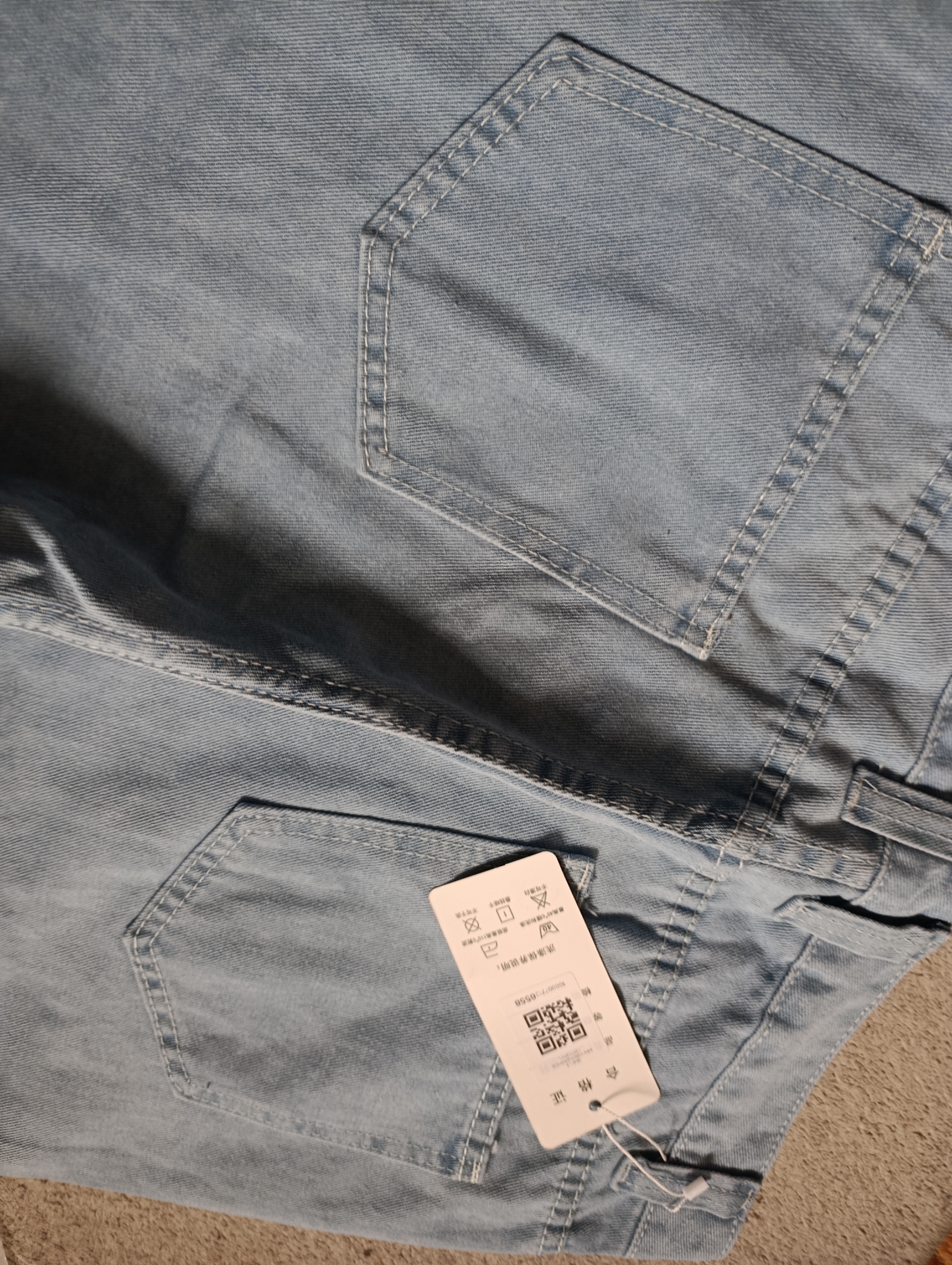 Keng baggi jinsi shimlar Mind Error, erkaklar,ayollar va o‘smirlar uchun,o‘lchamlari S-XXL