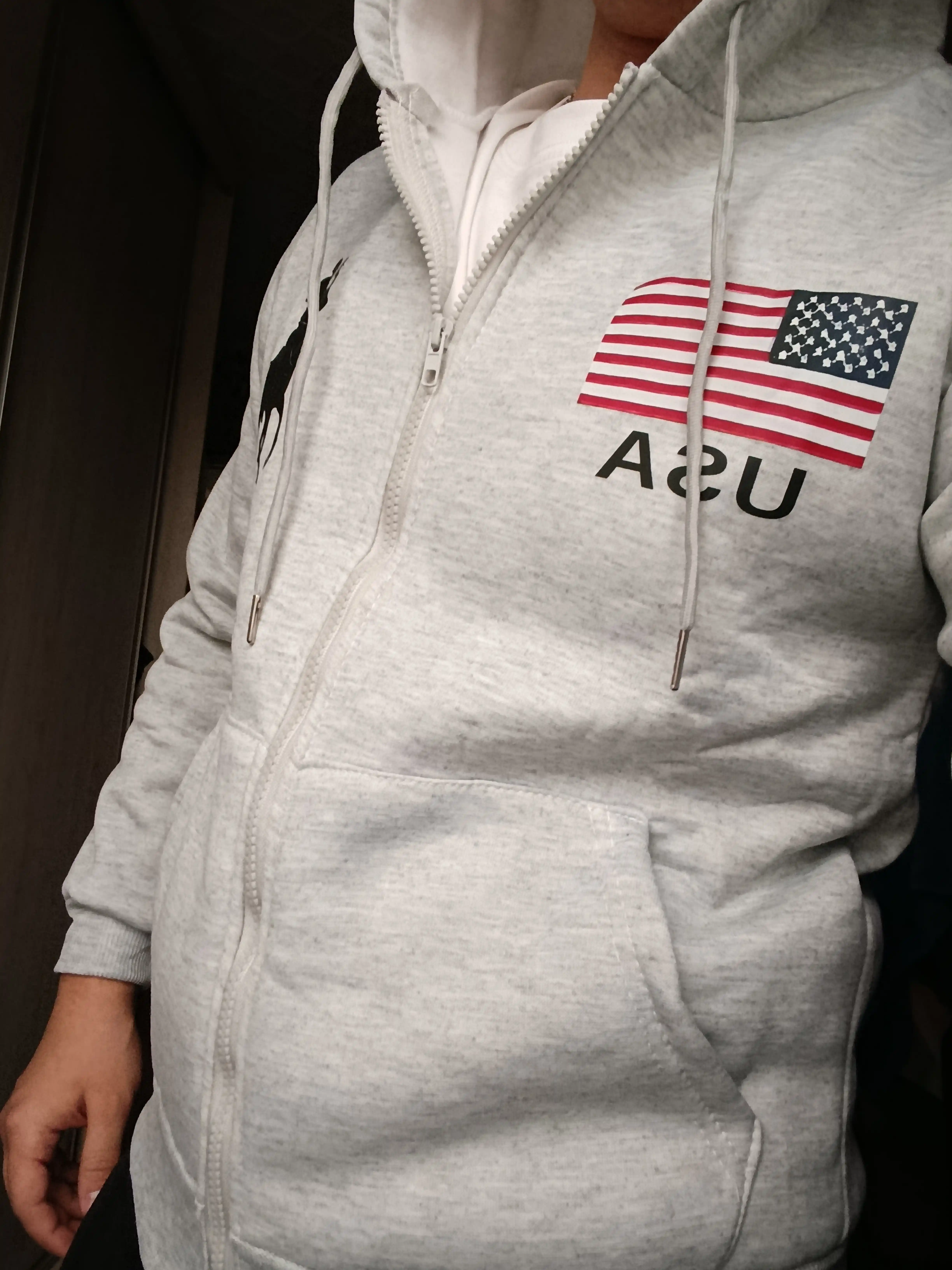 Erkaklar va ayollar uchun Ralph Lauren, kapyushonli va molniyali xudi, zip, kurtka, S–2XL