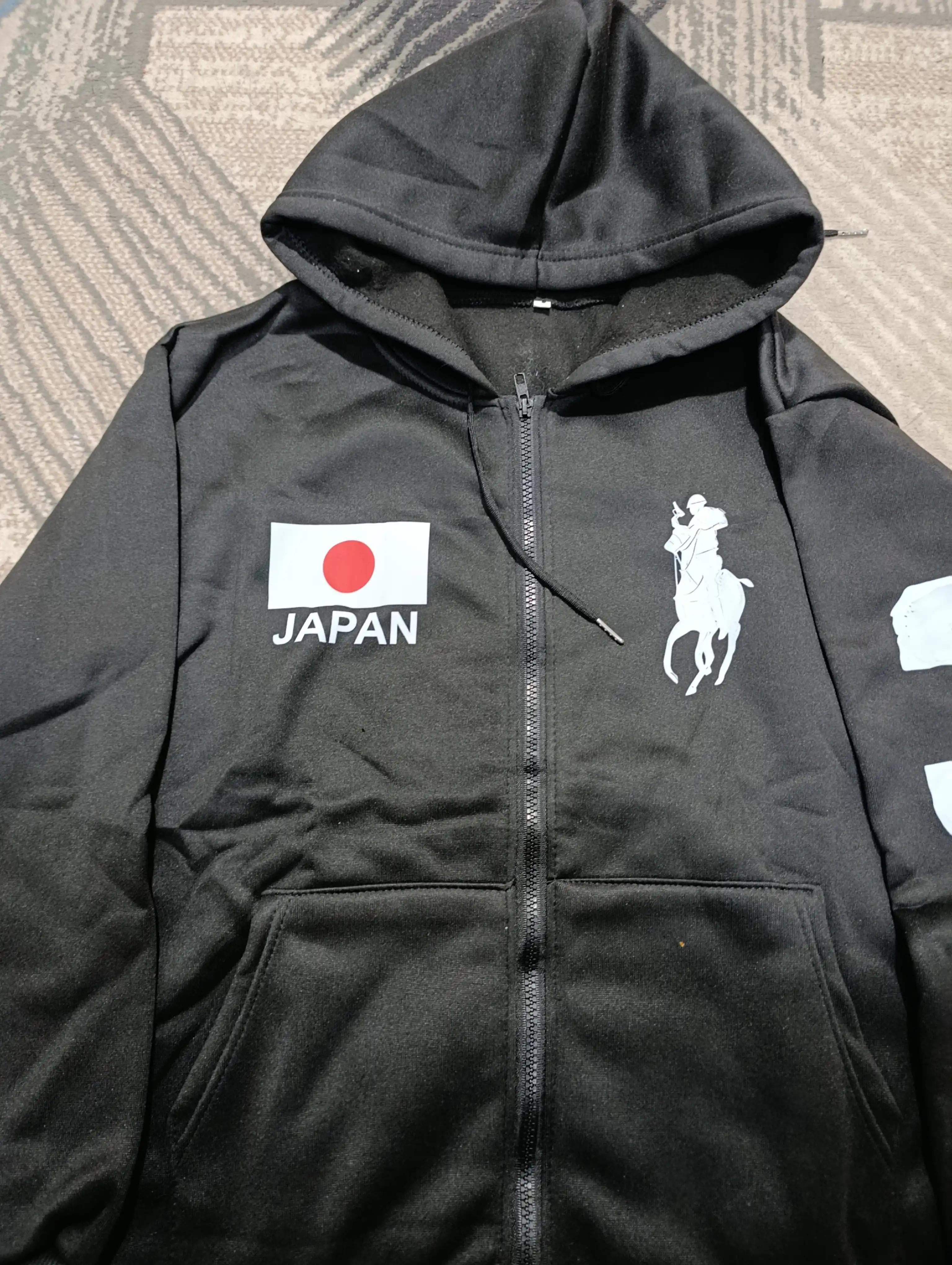 Erkaklar va ayollar uchun Ralph Lauren, kapyushonli va molniyali xudi, zip, kurtka, S–2XL