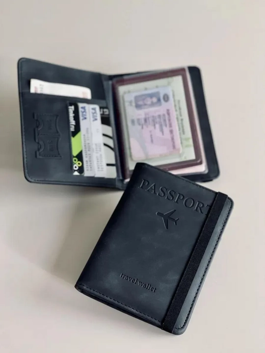 Passport va avtodokumentlar uchun g‘ilof Travel Wallet — kartalar uchun 9 bo‘limli - 