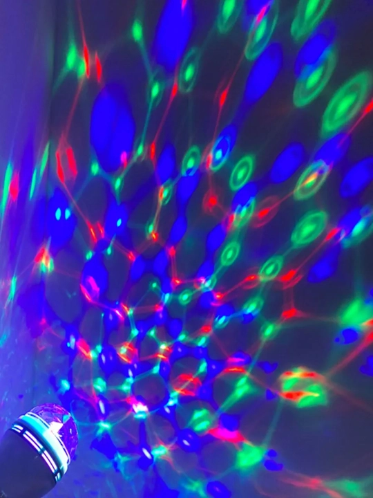 Yorug‘lik diodli disko-girlyanda, rang-barang LED, 8x15 sm o‘lchamdagi disko shar, Vegas 
