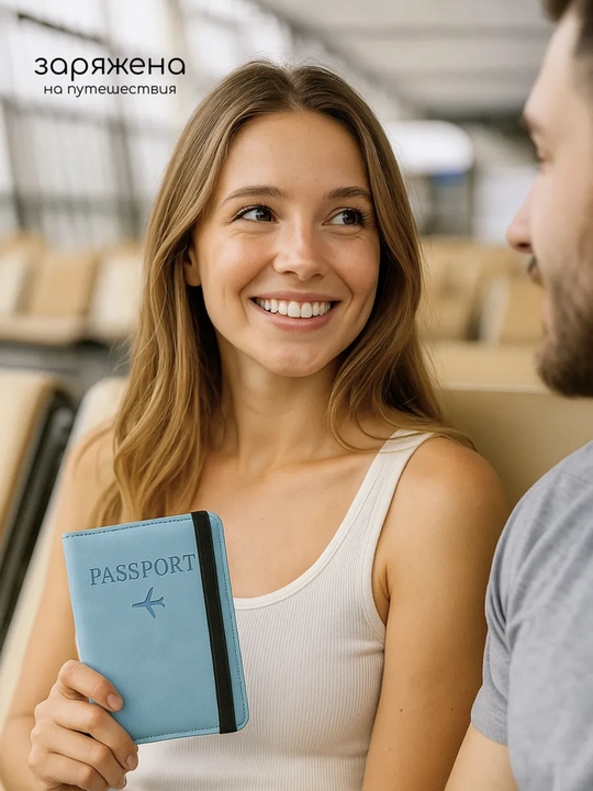 Passport va avtodokumentlar uchun g‘ilof Travel Wallet — kartalar uchun 9 bo‘limli