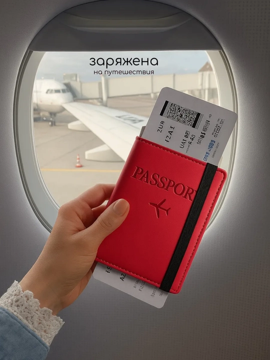Passport va avtodokumentlar uchun g‘ilof Travel Wallet — kartalar uchun 9 bo‘limli
