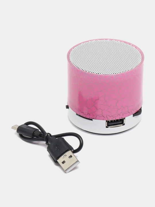Mini-dinamik, "Bluetooth LED podsvetka" portativ, simsiz kolonkala - 