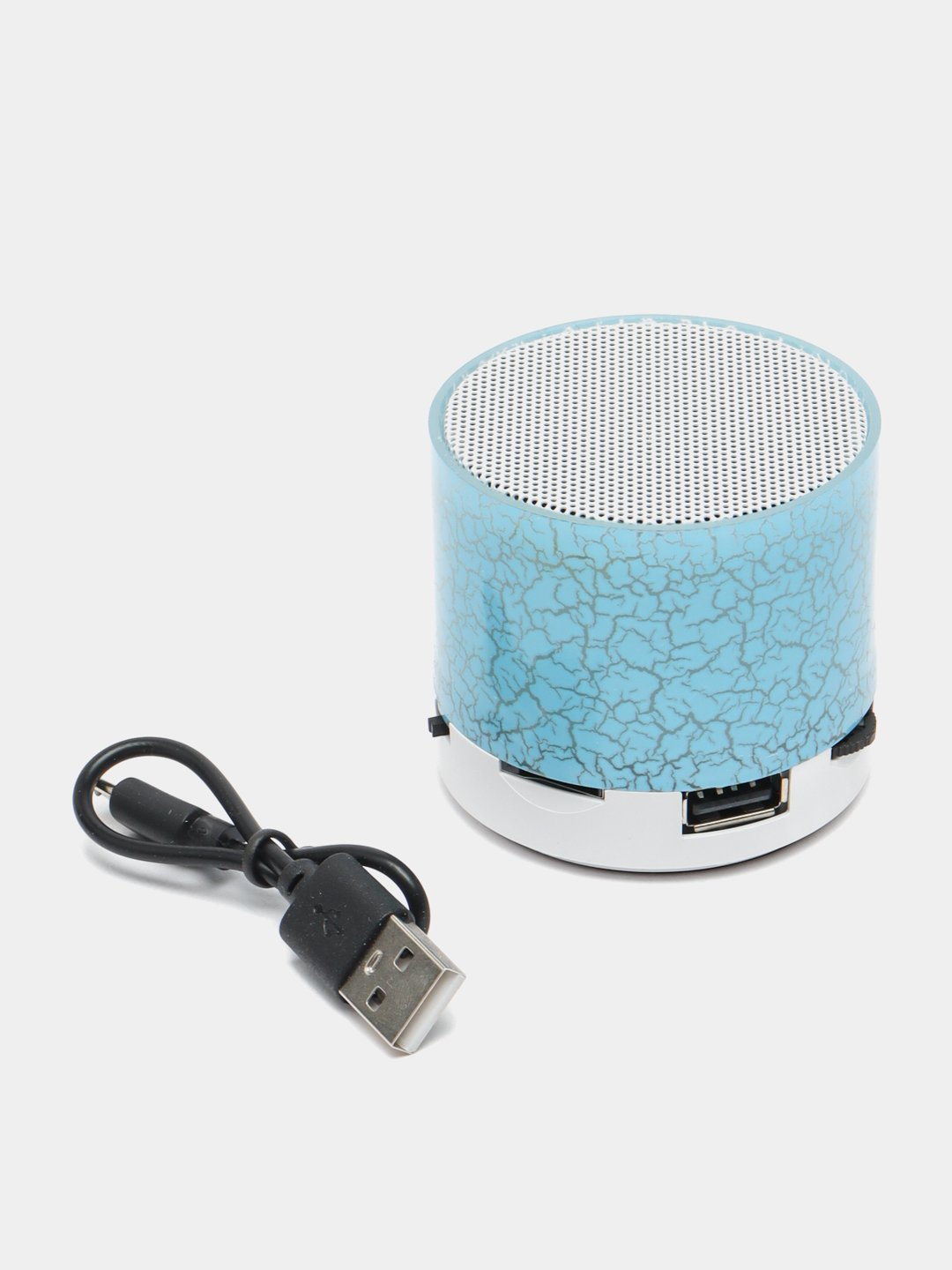 Mini-dinamik, "Bluetooth LED podsvetka" portativ, simsiz kolonkala - 