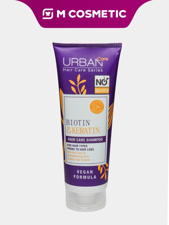 Шампунь для волос Urban Care, с биотином и кератином, 250 мл - 
