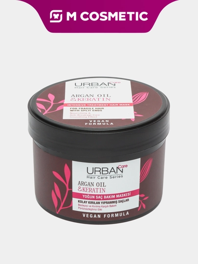 Маска для волос Urban Care, с аргановым маслом и кератином, 230 мл - 