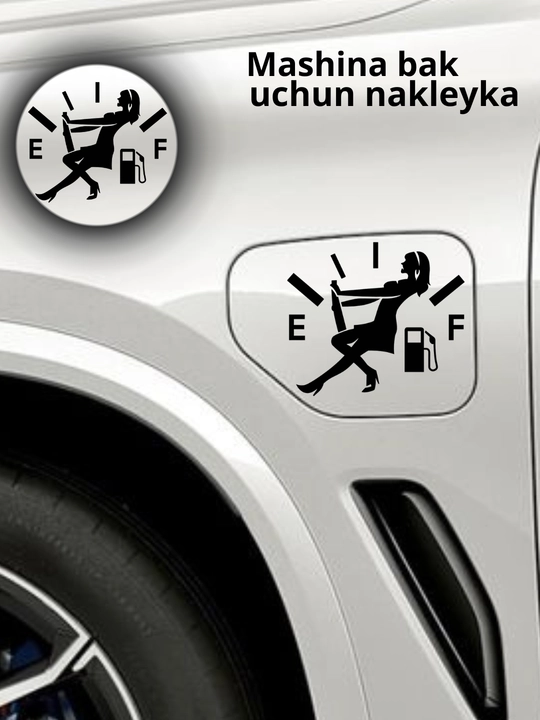 Avtomobil uchun stiker — yozuvlar, belgilar, logotiplar, dekor dizaynlar, suvga chidamli - 