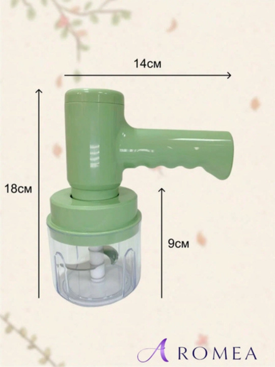 3-in-1 Simsiz qo‘l mikser — 100 ml, 2 ta nasadka, tez zaryad