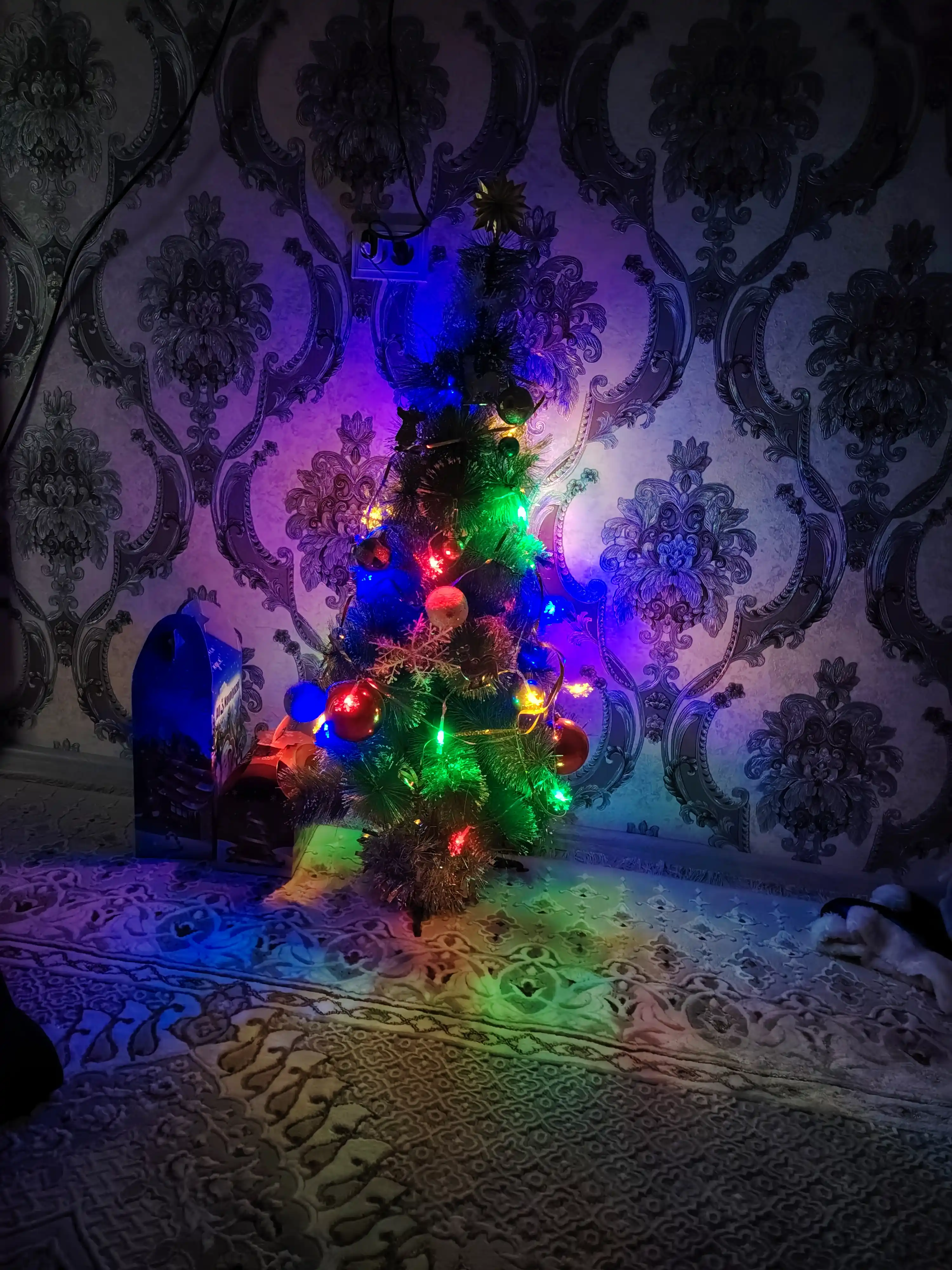 LED girlyanda “Yulduzchalar” va “Qor parchalar”, Yangi yil uchun, USB orqali 3, 6, 10 m